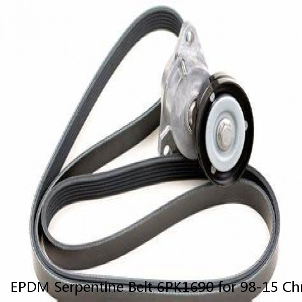 EPDM Serpentine Belt 6PK1690 for 98-15 Chrysler Dodge Chevrolet Jeep Pontiac 3.8