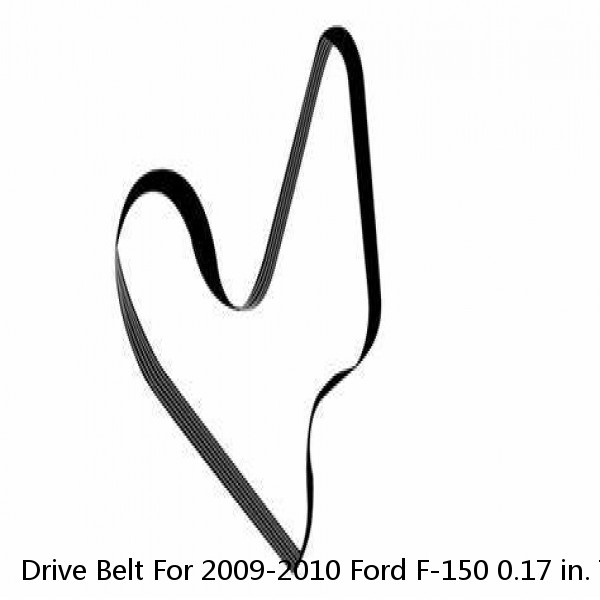 Drive Belt For 2009-2010 Ford F-150 0.17 in. Thickness Serpentine Main Drive